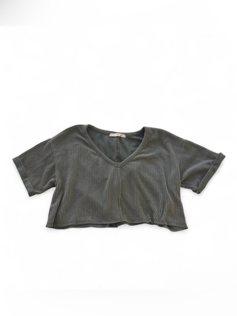 Altar’d State Ribbed V-Neck Cropped Top